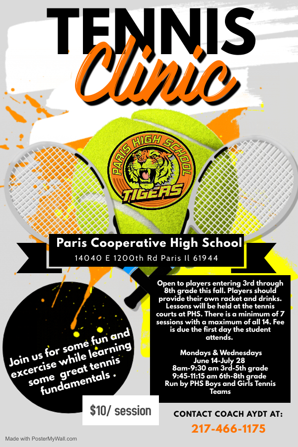 Tennis Clinic Click Here to Register